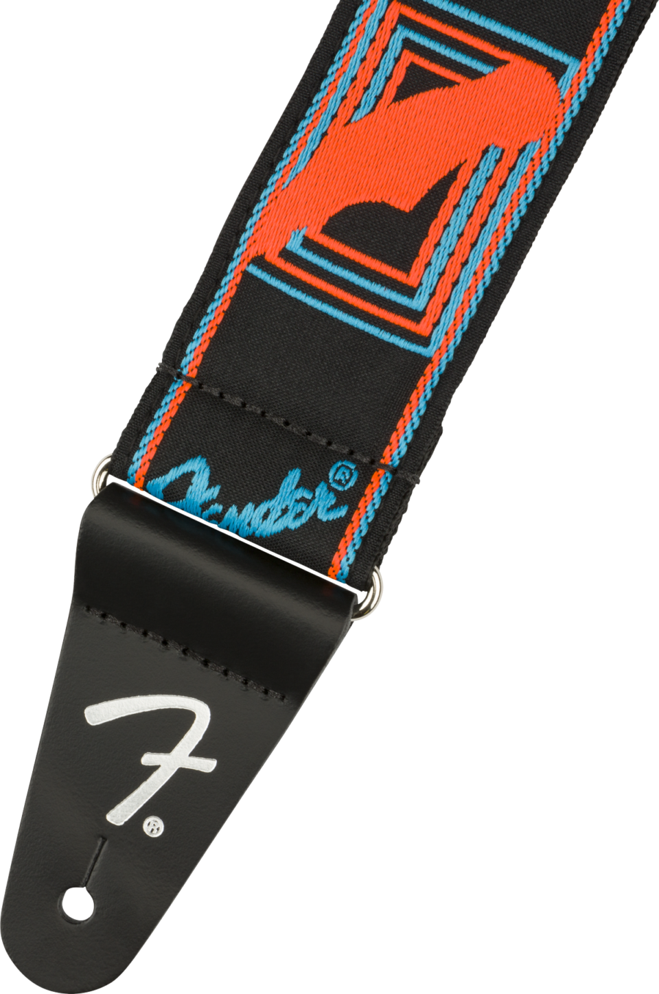 Neon Monogrammed Strap (Blue/Orange) | Fender