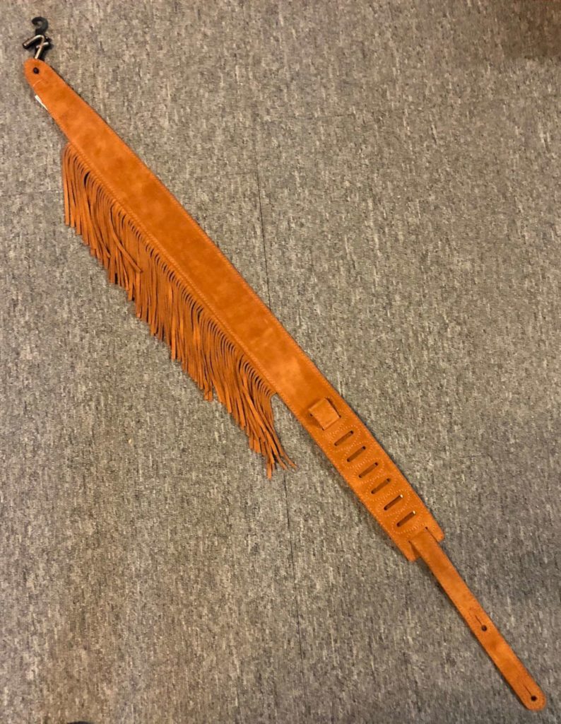 Fender Woodstock Suede Fringe Strap Guitar Strap Music City Cairns