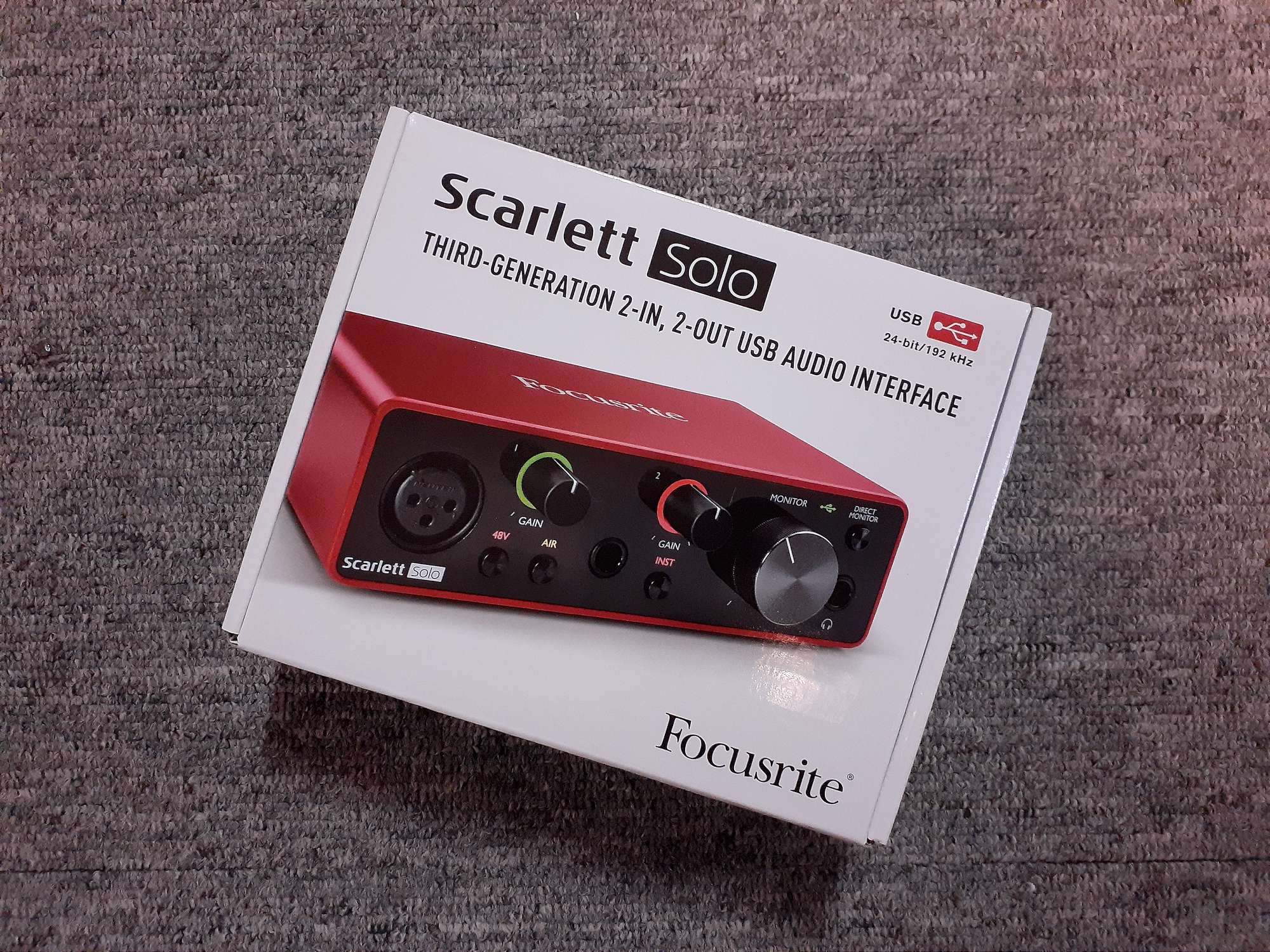 Scarlett Solo Interface – Gen 3 | 2 In, 2 Out USB Audio Interface