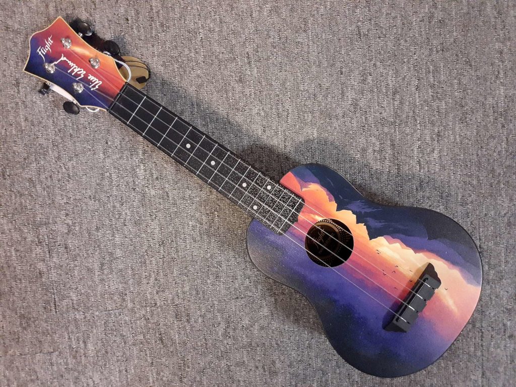Flight Ukulele SUNSET Elise Ecklund Signature Travel Soprano Ukulele w/bag Music City