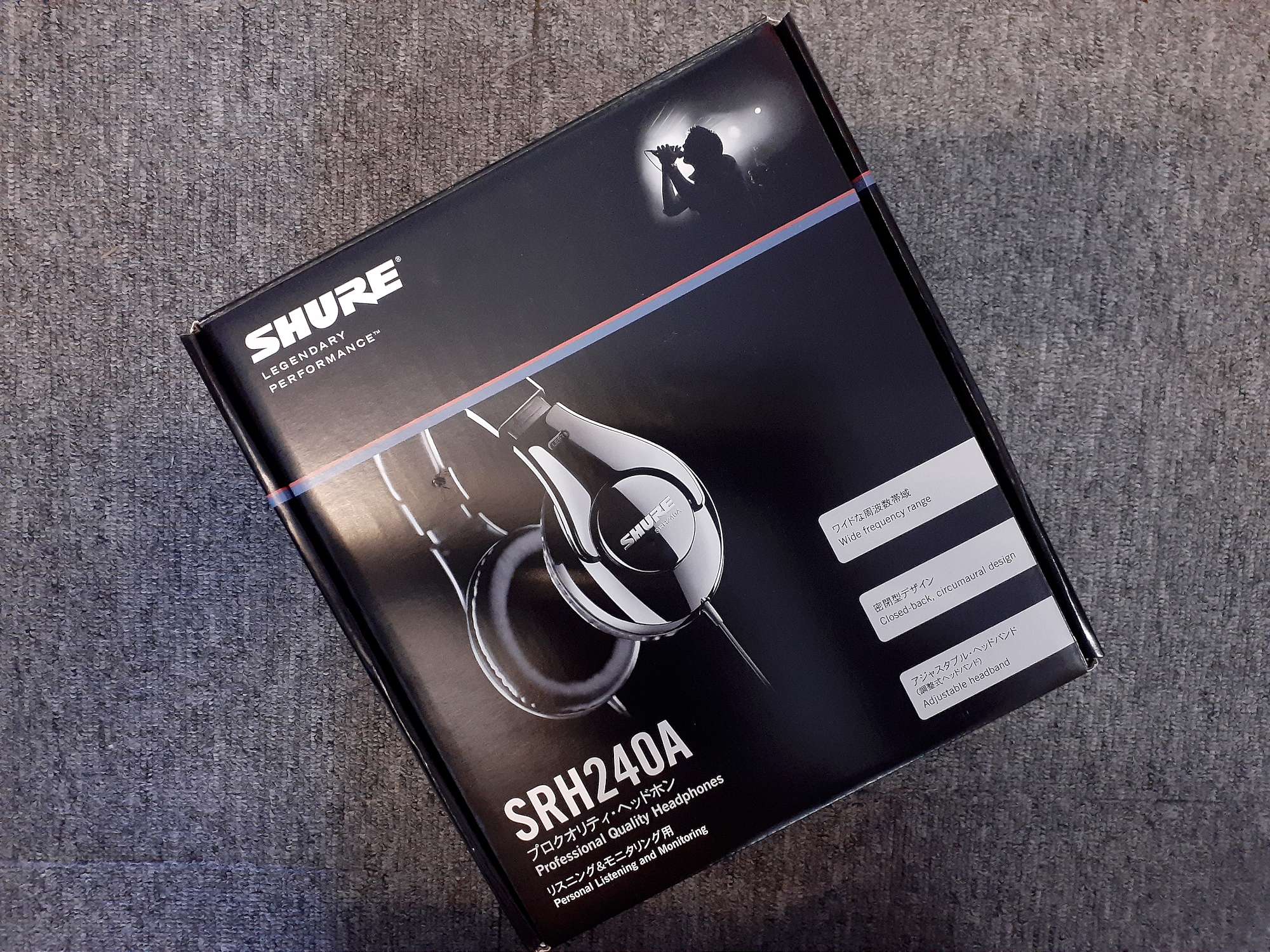 独創的 SHURE 密閉型 プロクオリティ ヘッドホン SRH240A