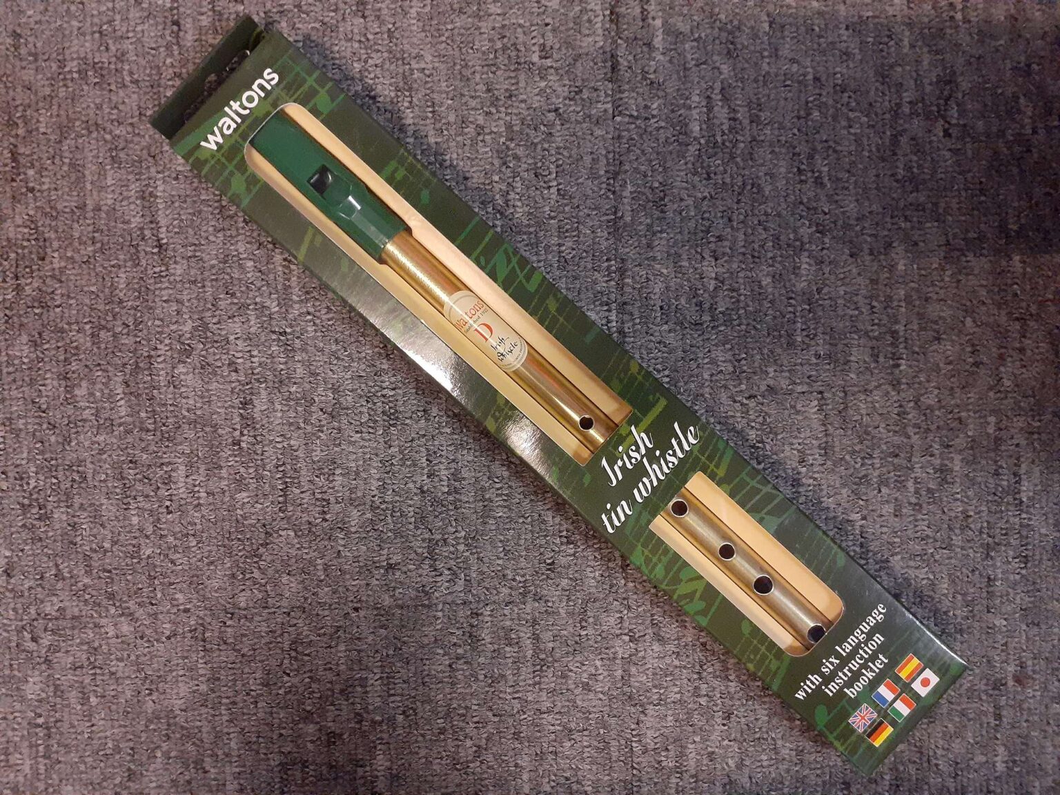 Brass Irish Tin Whistle Key of D Waltons