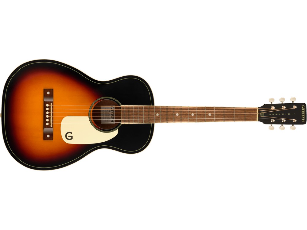 Jim Dandy Parlor, Walnut Fingerboard, White Pickguard, Rex Burst | Gretsch