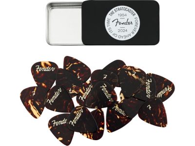 70th Anniversary Pick Tin 12 Picks | Fender