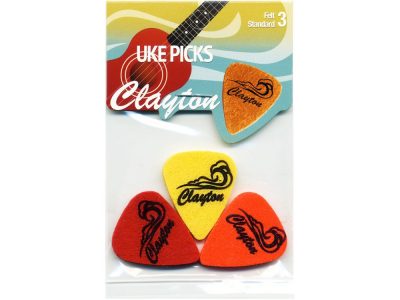 Felt Ukulele Picks with Wave Design - 3pk | Clayton