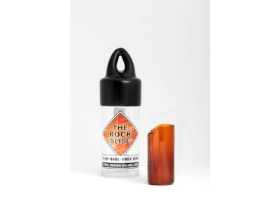 Medium Moulded Glass Amber | Rock Slide