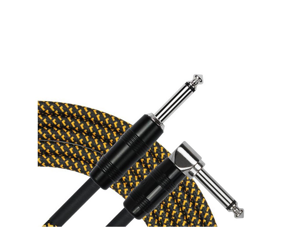 10ft Tweed Entry Woven Instrument Cable Straight, RA | Kirlin