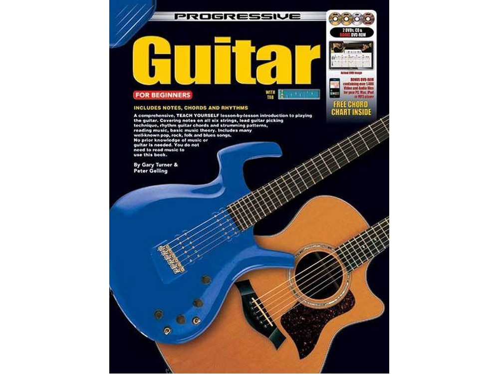 Guitar for Beginners Book/CD/DVD(2)/DVD-Rom | Progressive