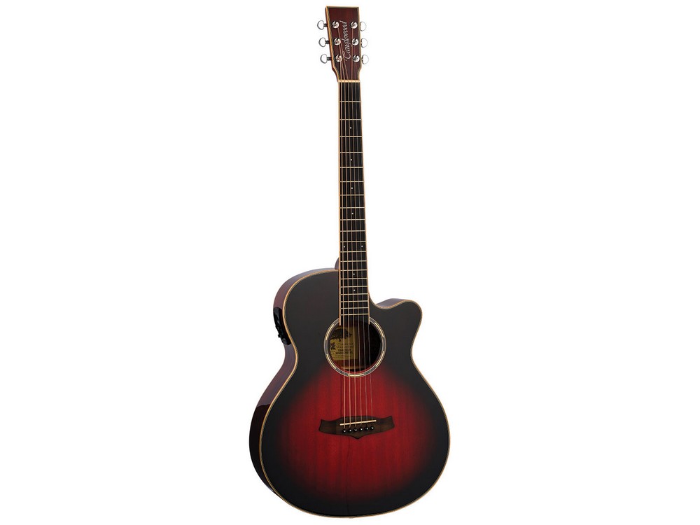 Winterleaf Pro Super Folk C/E Antique Vintage Burst | Tanglewood
