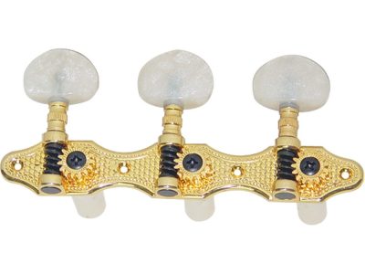 3 in Line Pearloid Classical Guitar Machine Heads | Dr Parts
