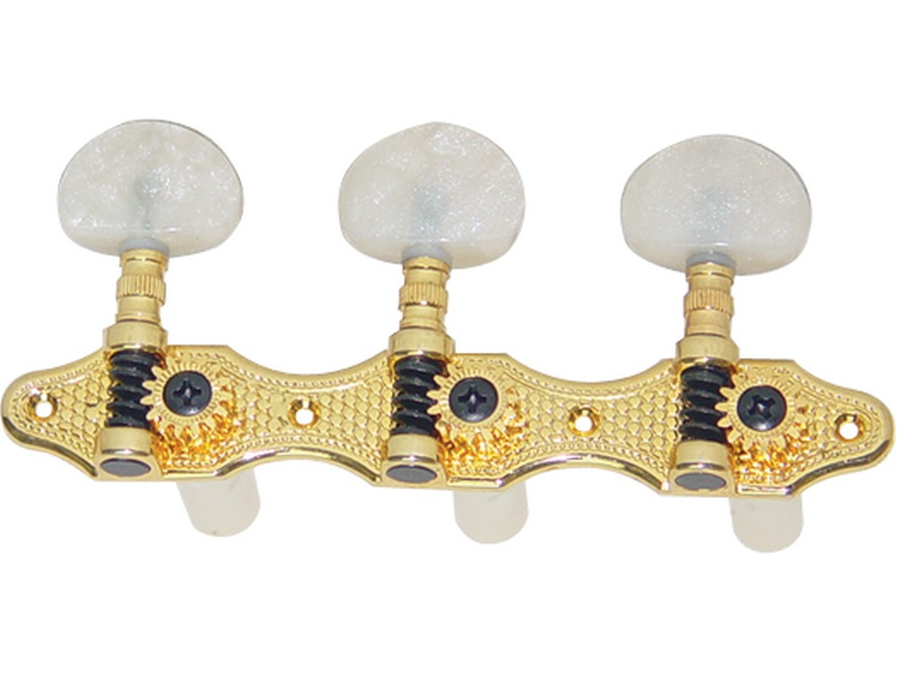 3 in Line Pearloid Classical Guitar Machine Heads | Dr Parts