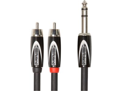 TRS to 2RCA Interconnect Cable | Roland