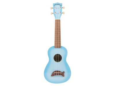 Dolphin Bridge Soprano Ukulele Light Blue Burst | Makala