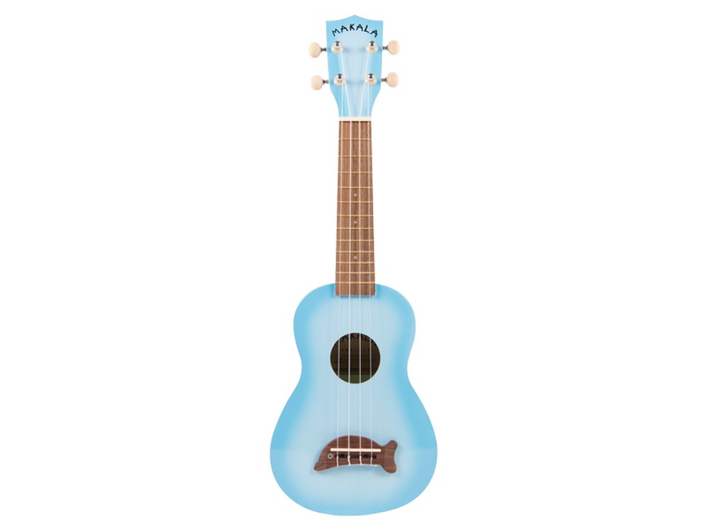 Dolphin Bridge Soprano Ukulele Light Blue Burst | Makala