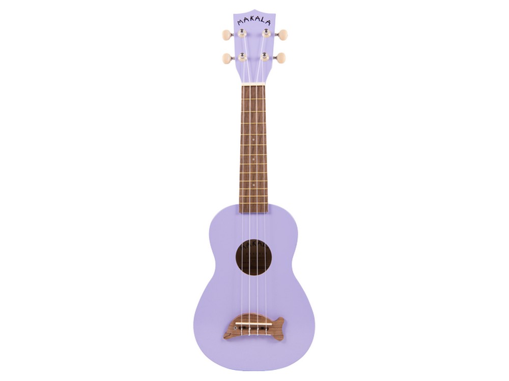 Dolphin Bridge Soprano Ukulele Solid Purple | Makala
