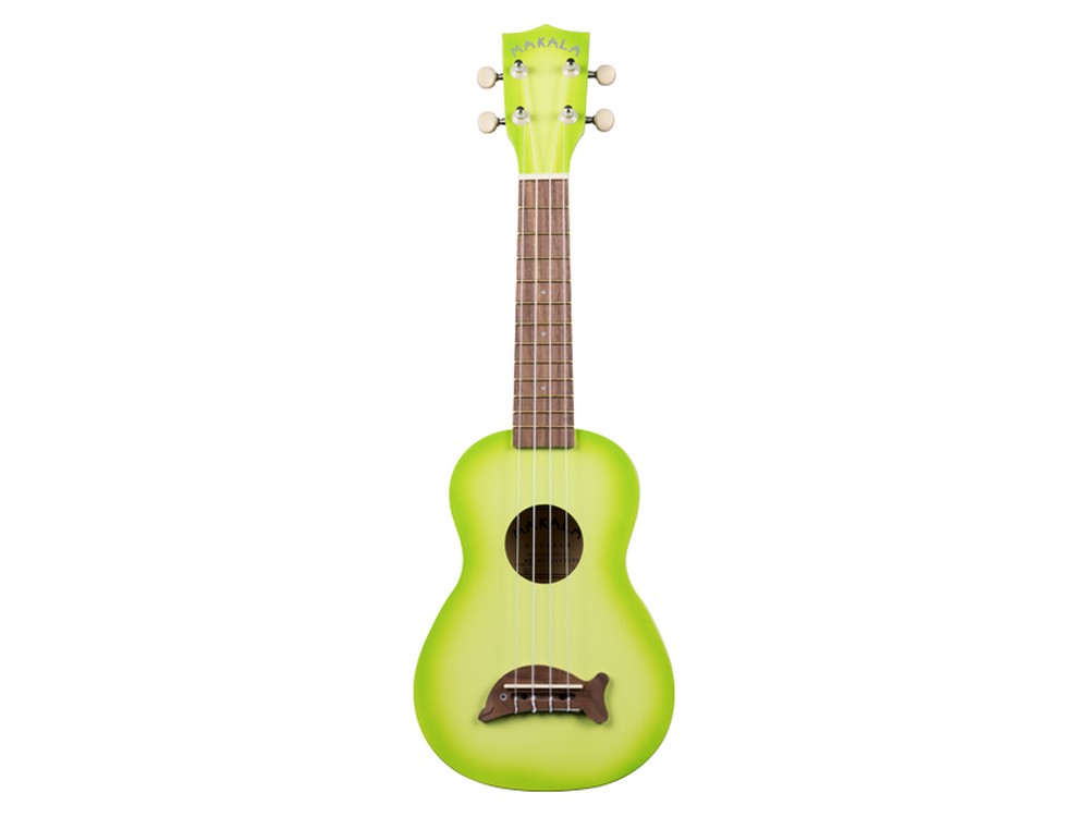 Dolphin Bridge Soprano Ukulele Green Burst | Makala