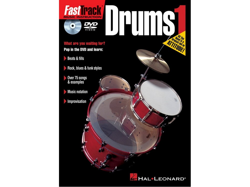 FASTTRACK DRUM METHOD 1 DVD | Hal Leonard
