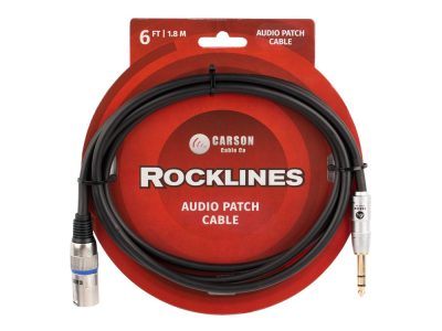6.3 Stereo jack (M) to XLR (M) audio cable 6 foot | CARSON