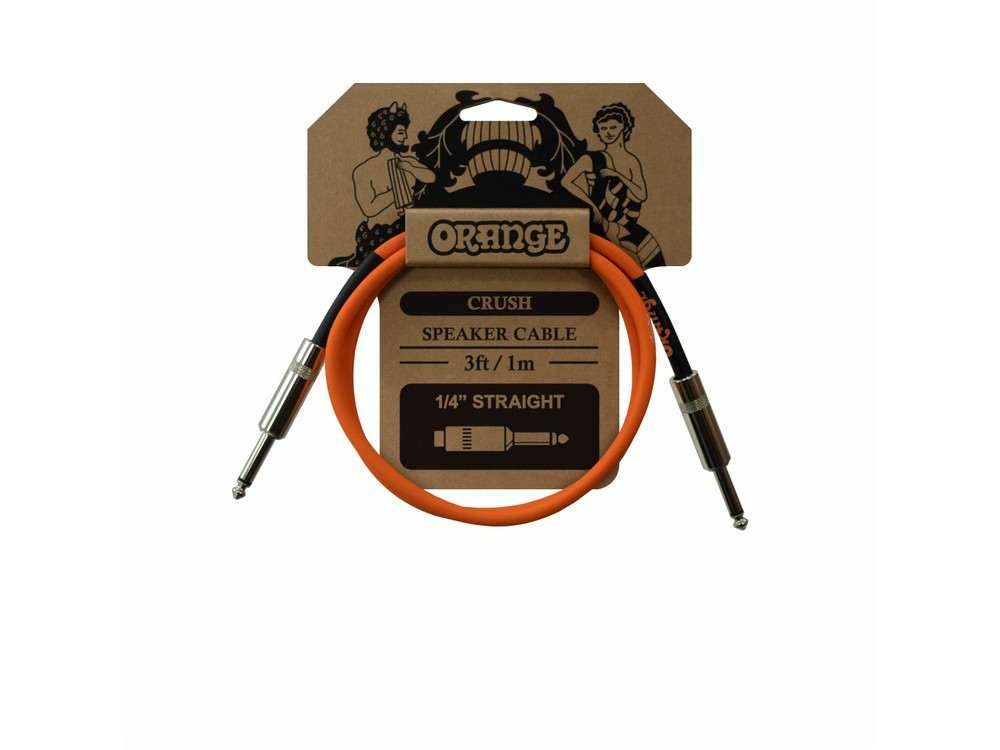 CA040 CRUSH 3FT SPEAKER CABLE JACK | Orange
