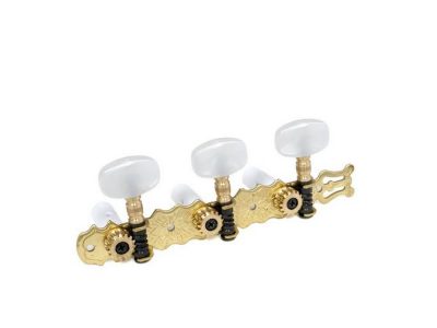 Machine Heads 3/3 Classical on Lyre Plate-Nickel | Van Gent
