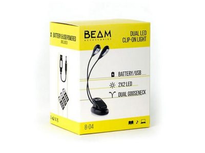 Dual Arm Music Stand Light 2×2 LED | Beam