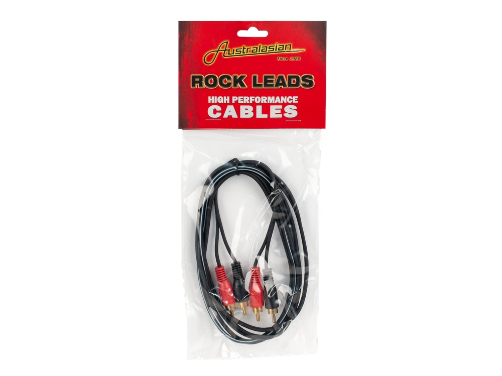 2 x RCA jacks (M) to 2 x RCA jacks | Australasian