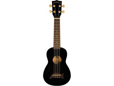 Dolphin Bridge Soprano Ukulele Black | Makala