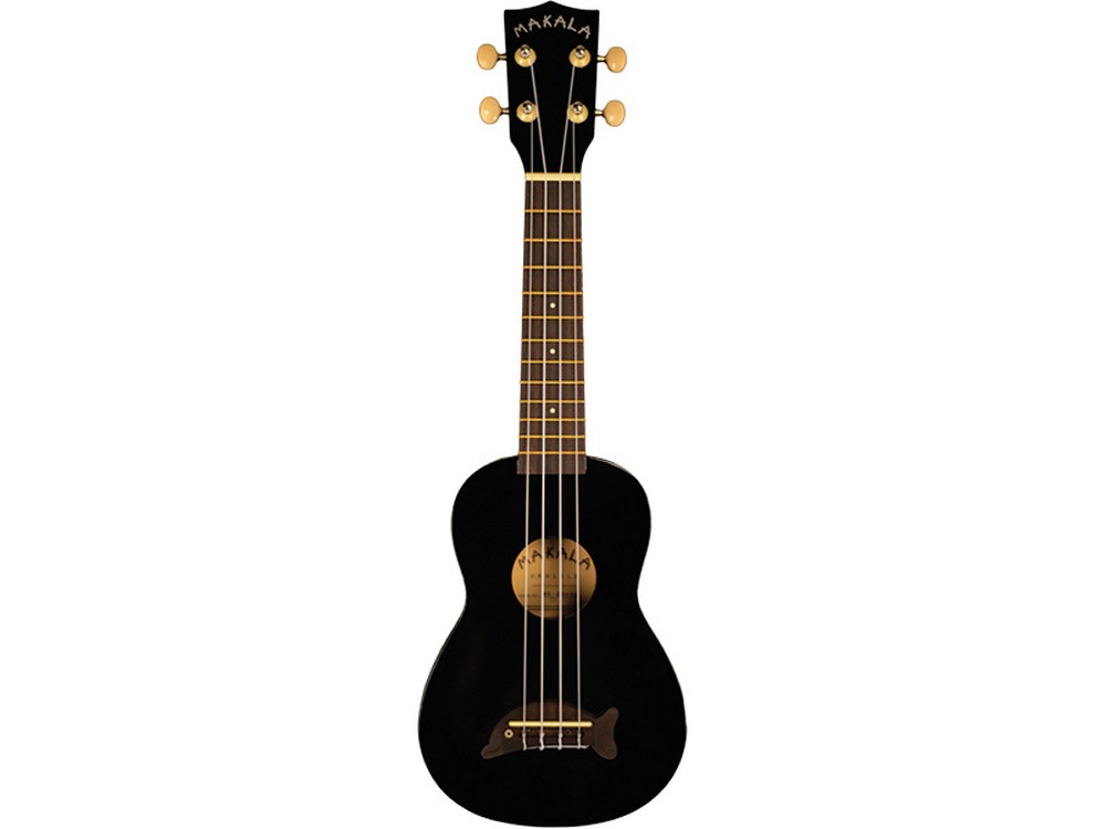 Dolphin Bridge Soprano Ukulele Black | Makala