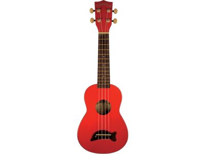 Dolphin Bridge Soprano Ukulele Candy Apple Red | Makala