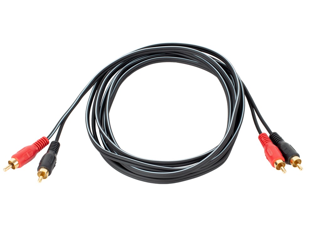 2 x RCA jacks (M) to 2 x RCA jacks 10 Ft | Australasian