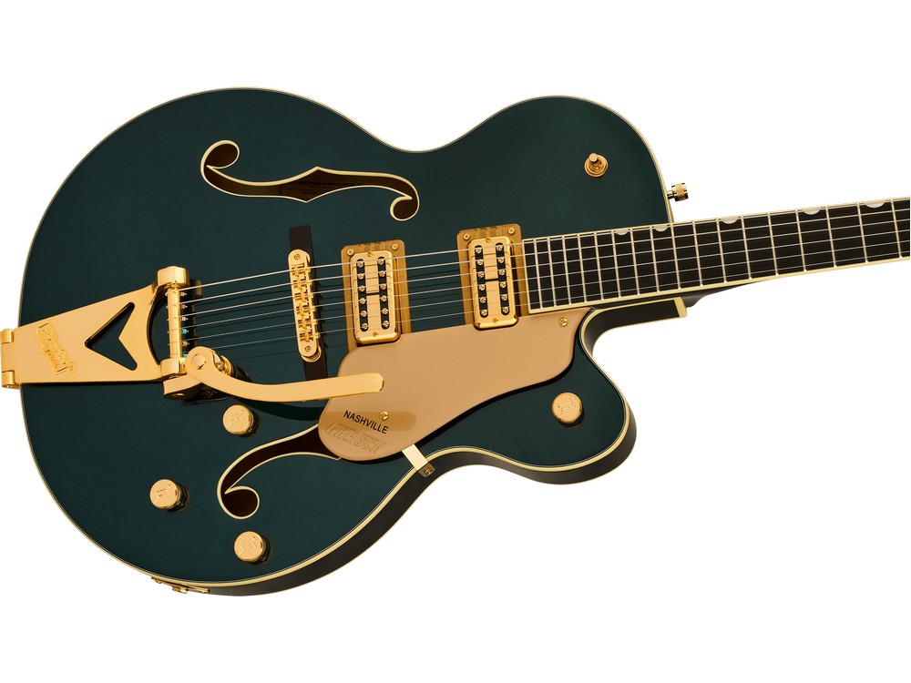 Synchromatic Nashville Hollow Body Single-Cut with Bigsby, Ebony Fingerboard, Cadillac Green | Gretsch - Image 5