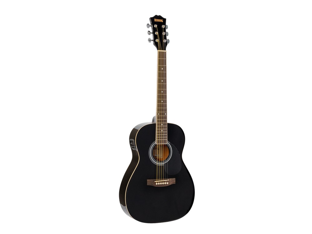 3/4 Size Steel String Electric Acoustic Traveler Guitar Black | Redding - Image 2