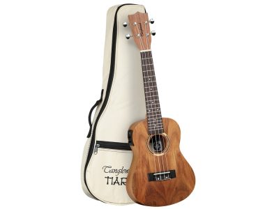 TWT8E Tiare Concert Ukulele w/ Pickup All Koa with Bag | Tanglewood