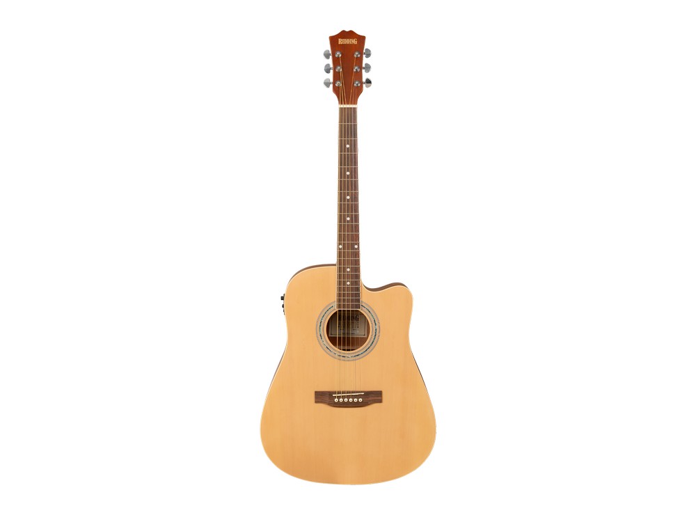 Dreadnought electric/acoustic Guitar with Venetian Cutaway | Redding