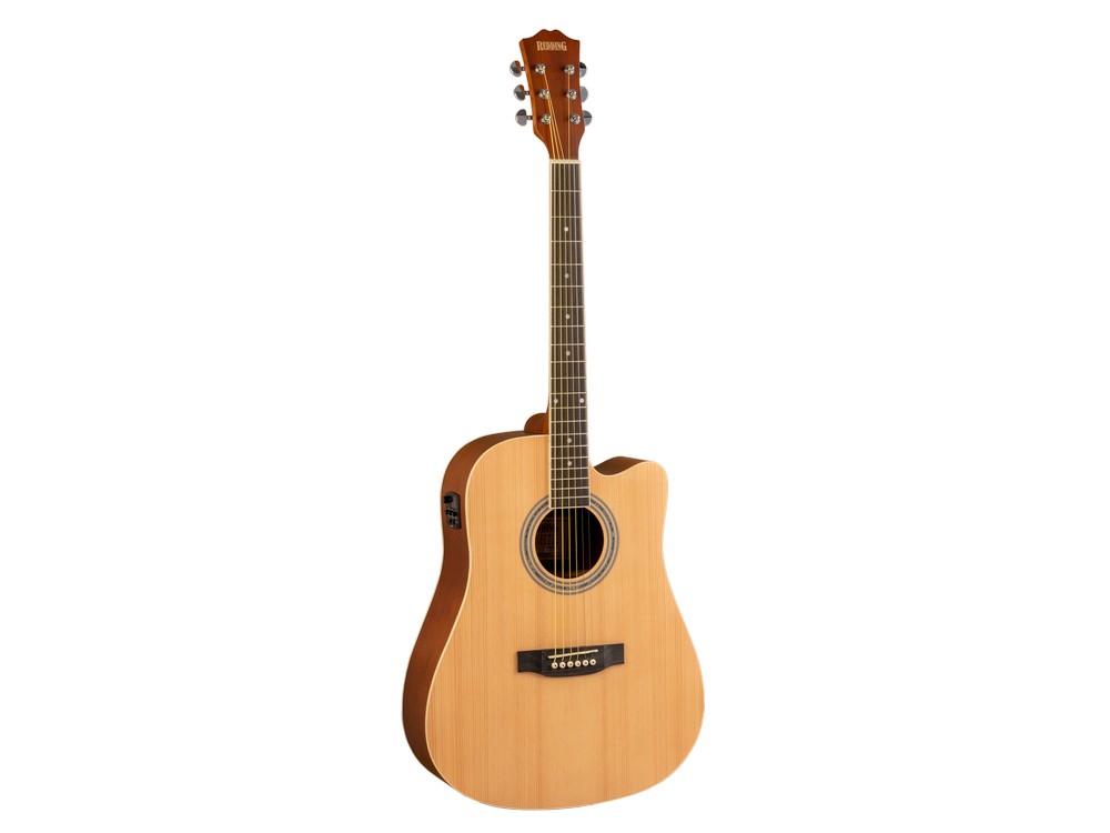 Dreadnought electric/acoustic Guitar with Venetian Cutaway | Redding - Image 3