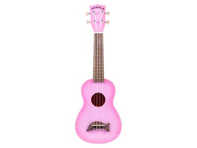 Dolphin Bridge Soprano Ukulele Pink Burst | Makala