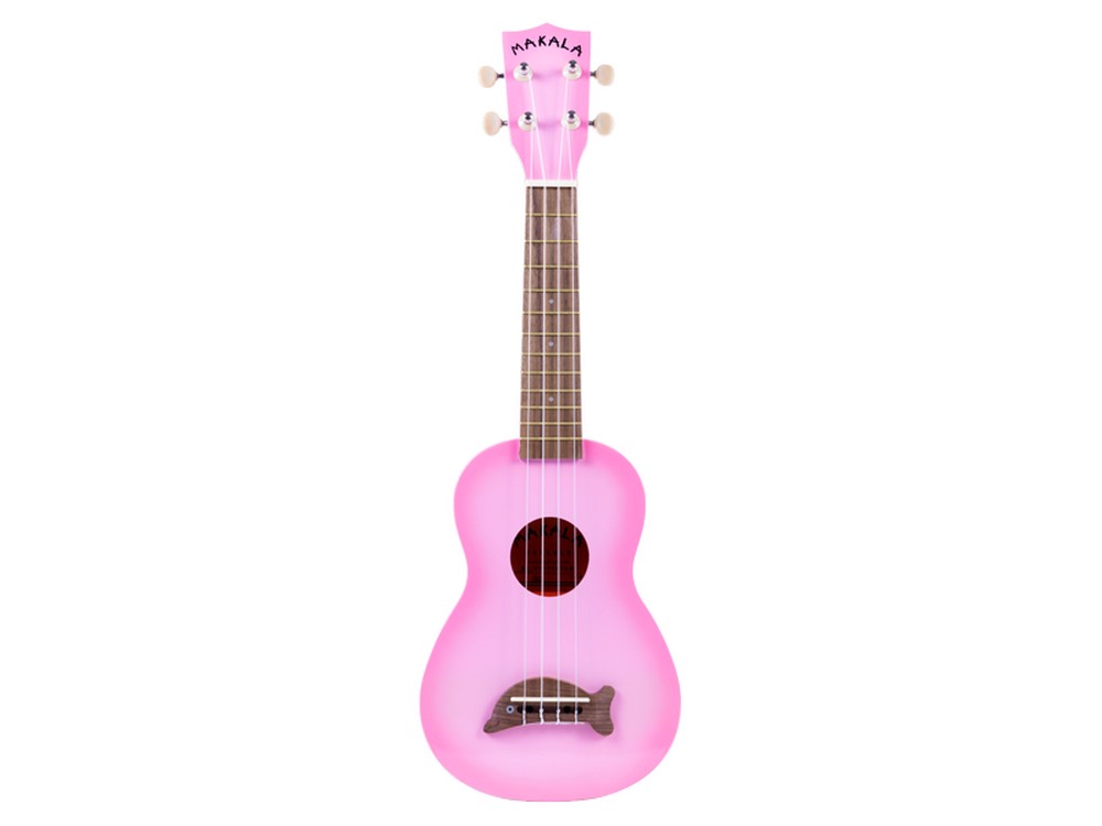 Dolphin Bridge Soprano Ukulele Pink Burst | Makala