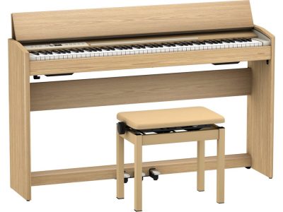 F701 Digital Piano With Bench Light Oak | Roland