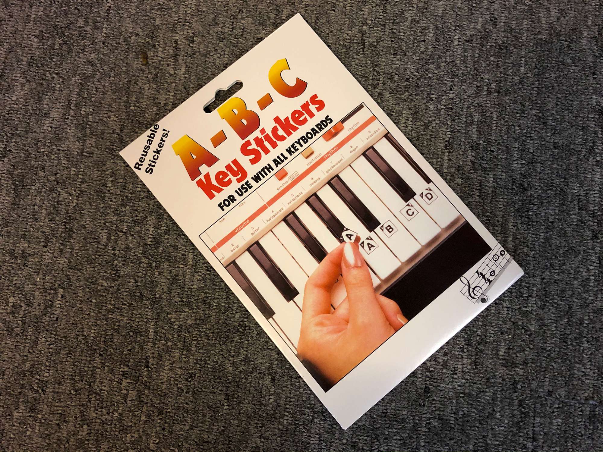 Abc Key Stickers (Piano) by HAL LEONARD