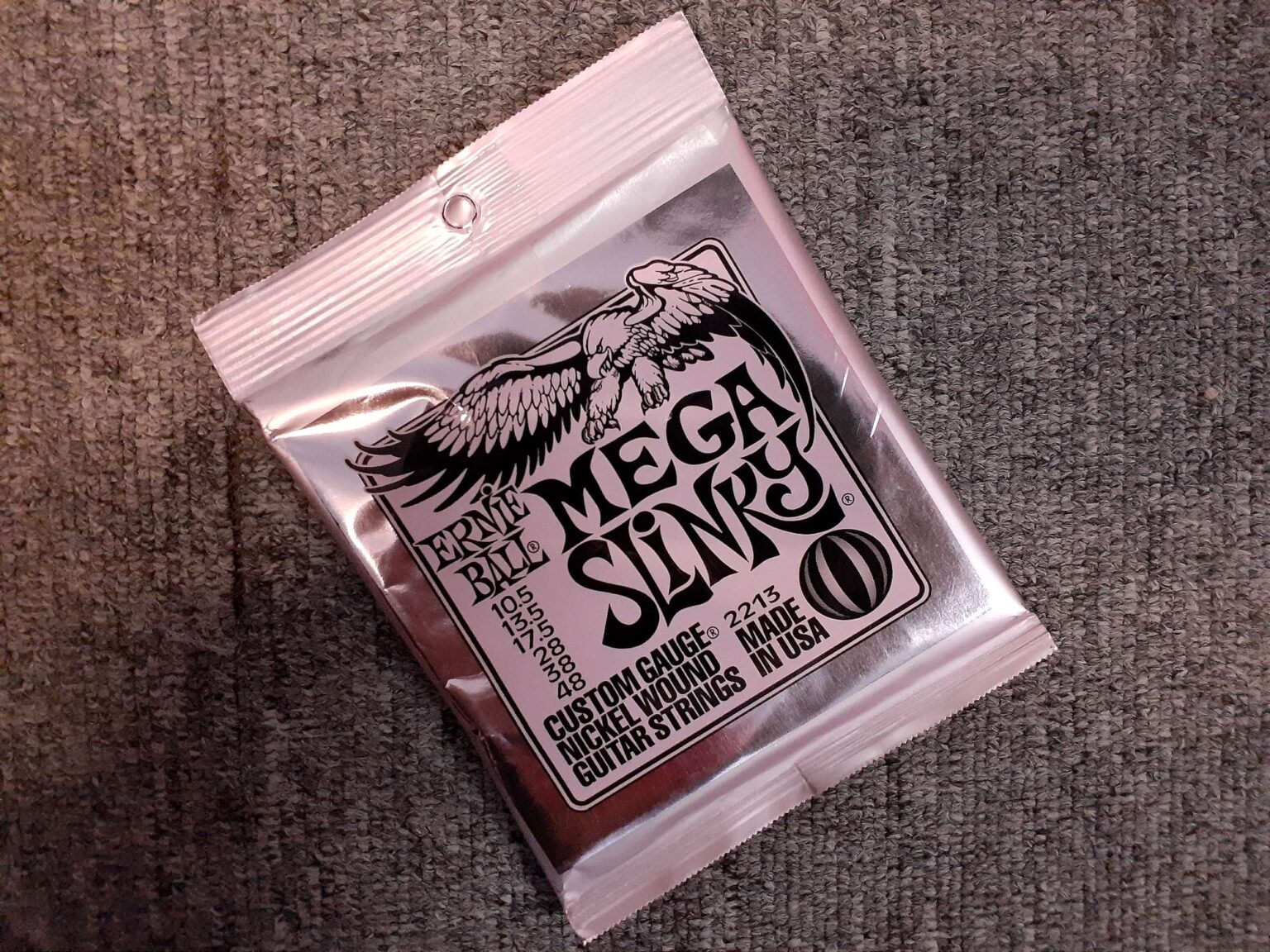Mega Slinky Nickel Wound Electric Guitar Strings 10.548 Gauge